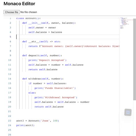 monaco code editor